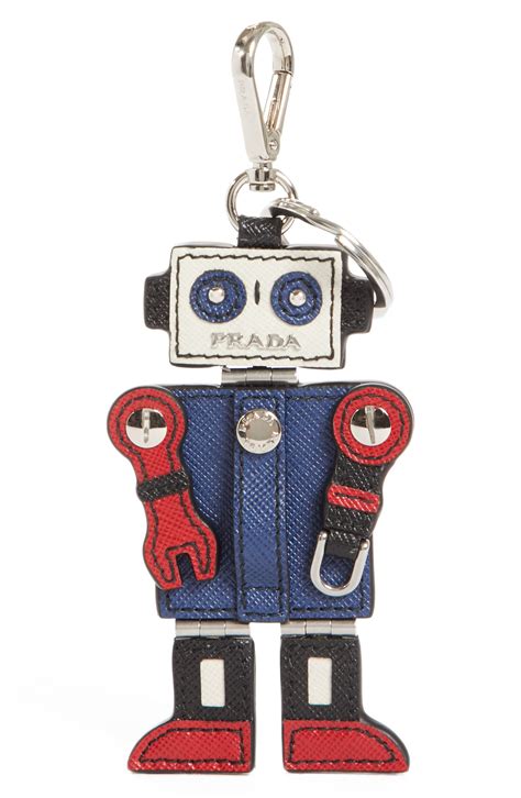 robot prada keychain